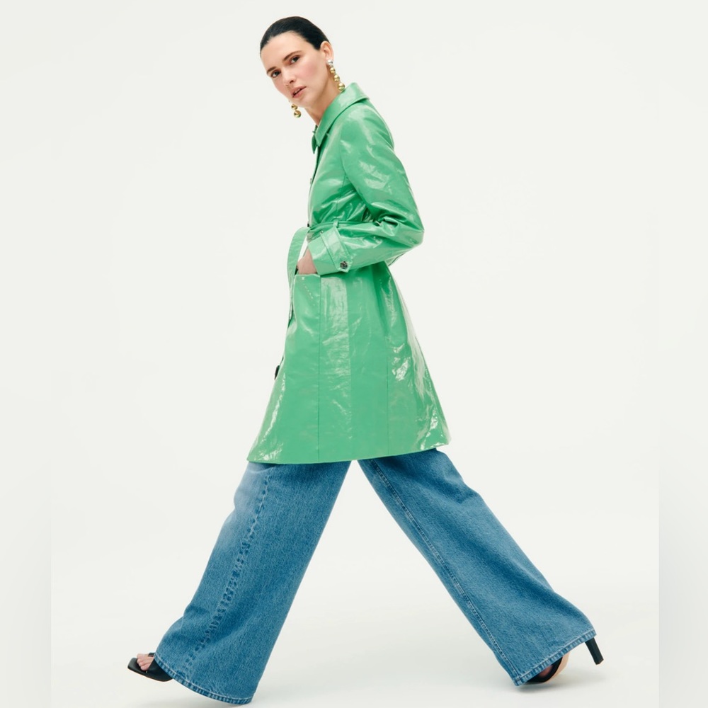 J. Crew Collection Laminated Trench
